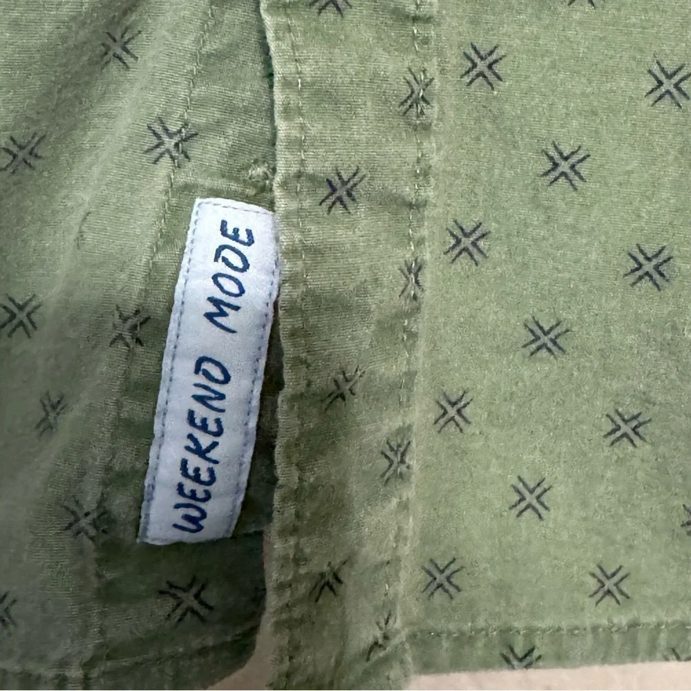 Sovereign Code Green Short Sleeve Button Down Shirt